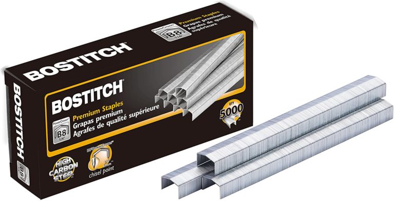 Bostitch B8 PowerCrown 0.25 Inch Staples, Pack Of 5,000 Staples ...